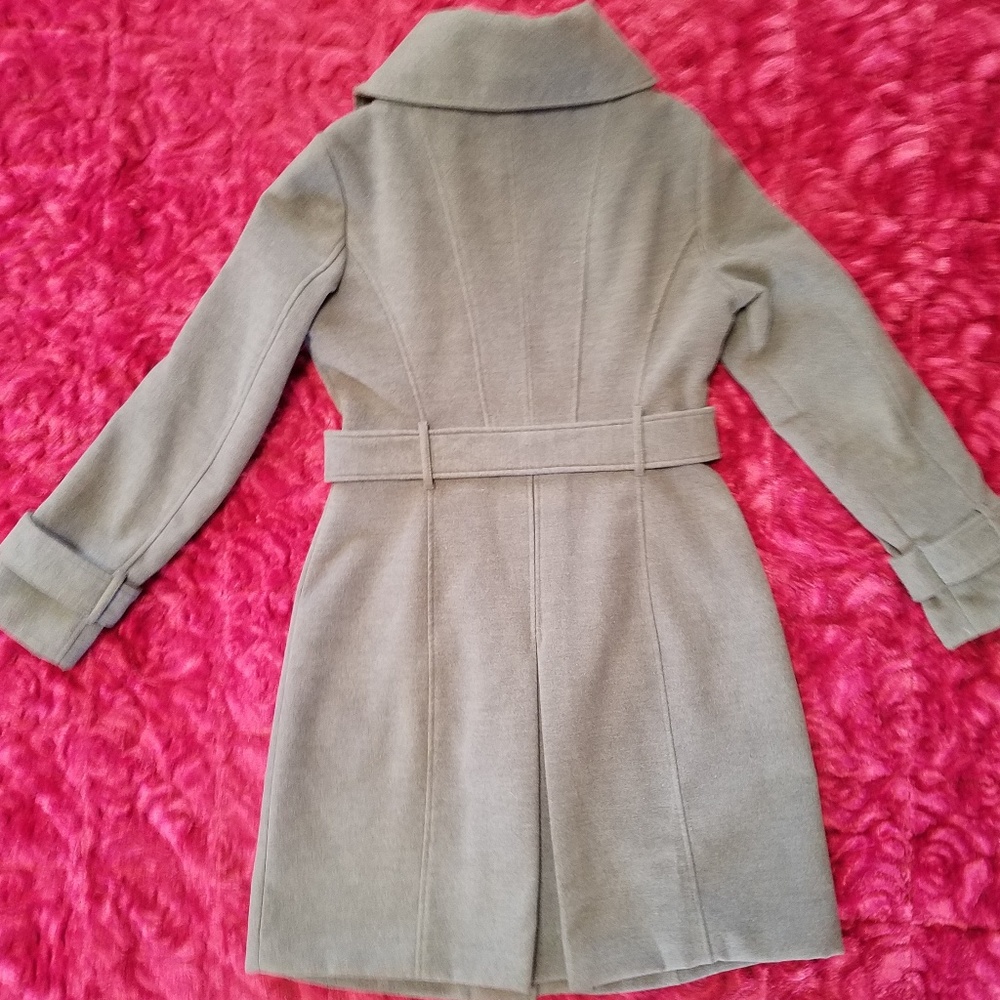 (SOLD) NEW YORK & COMPANY LONG GRAY PEA COAT! - Picture 7 of 8